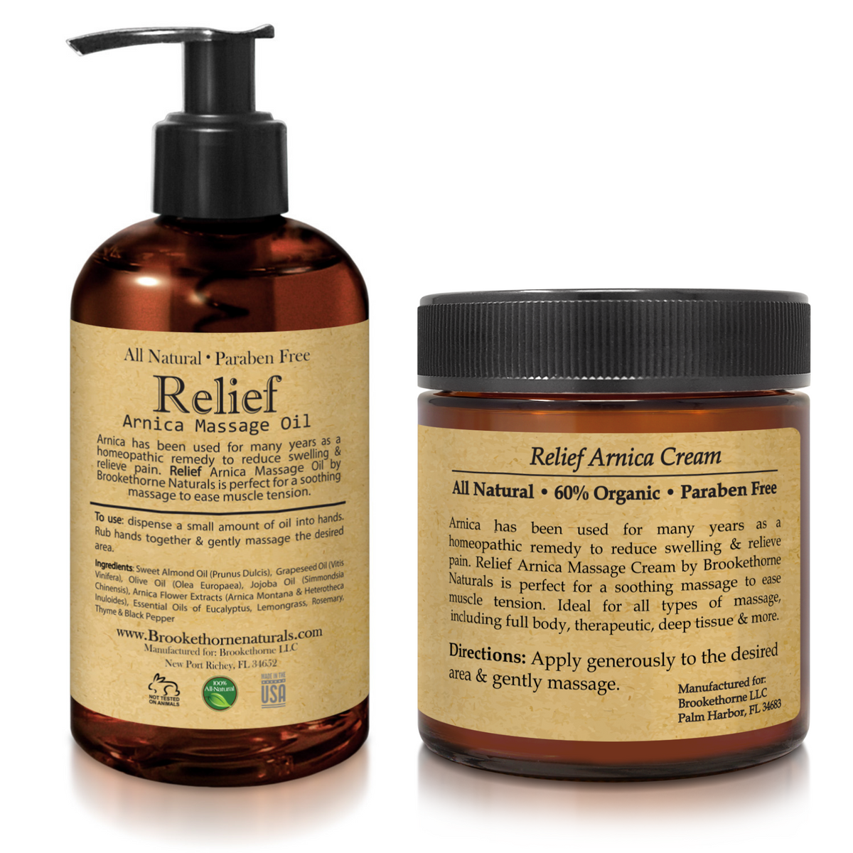 Back of Sweet Relief Arnica Bundle