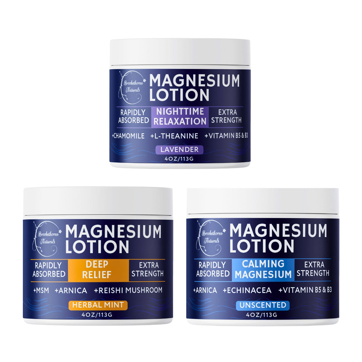 Magnesium Lotion Bundle - 3 Pack
