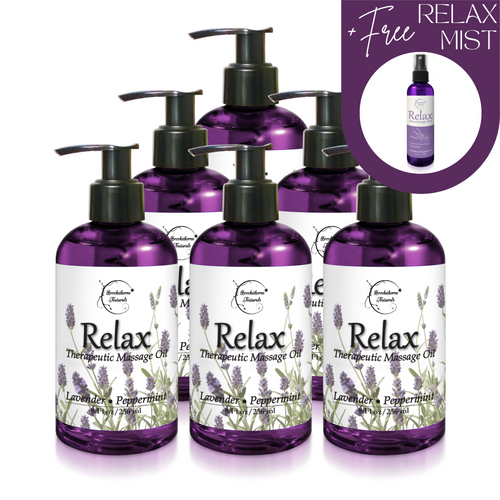 6x Relax Therapeutic Massage Oil + Free Relax Mist (Save over $83)