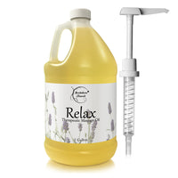 Relax Massage Oil for Massage Therapy with Pump 1 Gallon