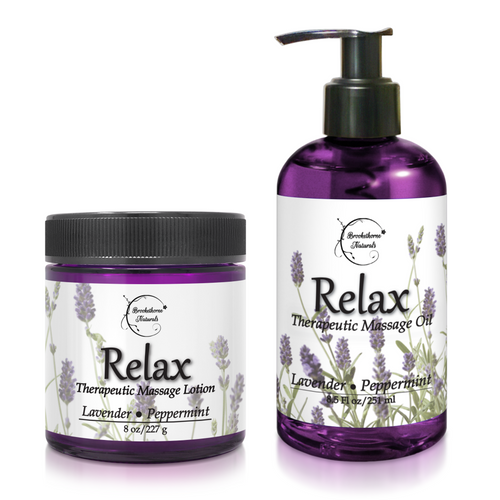 Relax Therapeutic Massage Lotion and Relax Therapeutic Massage Oil