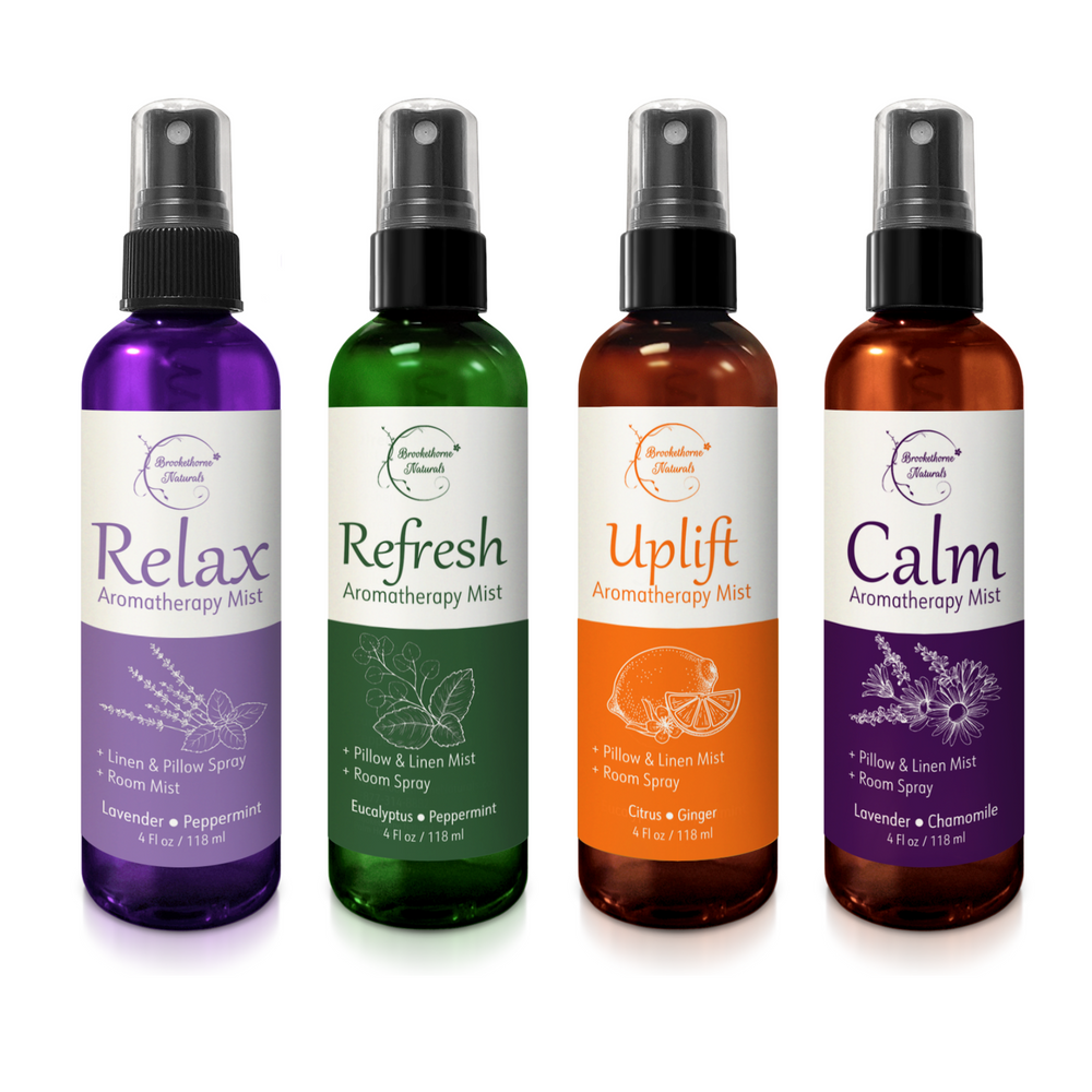 Aromatherapy 4-Pack Relaxing Sprays for Stress Relief
